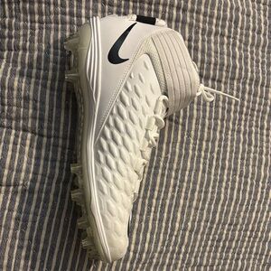 Nike White and Black Football Cleats